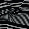 Lycra – Monochrome stripe black & white