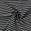Lycra – Navy & ivory stripes