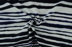 Lycra – Navy lines drawing