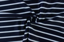 Lycra – Navy stripes