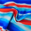 Lycra – Ocean waves red and blue