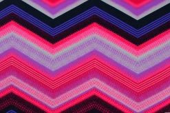 Lycra – Pink & purple zigzag