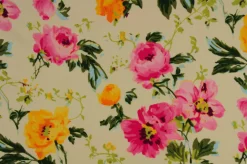 Lycra – Poppy on bright yellow