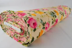 Lycra – Poppy on bright yellow