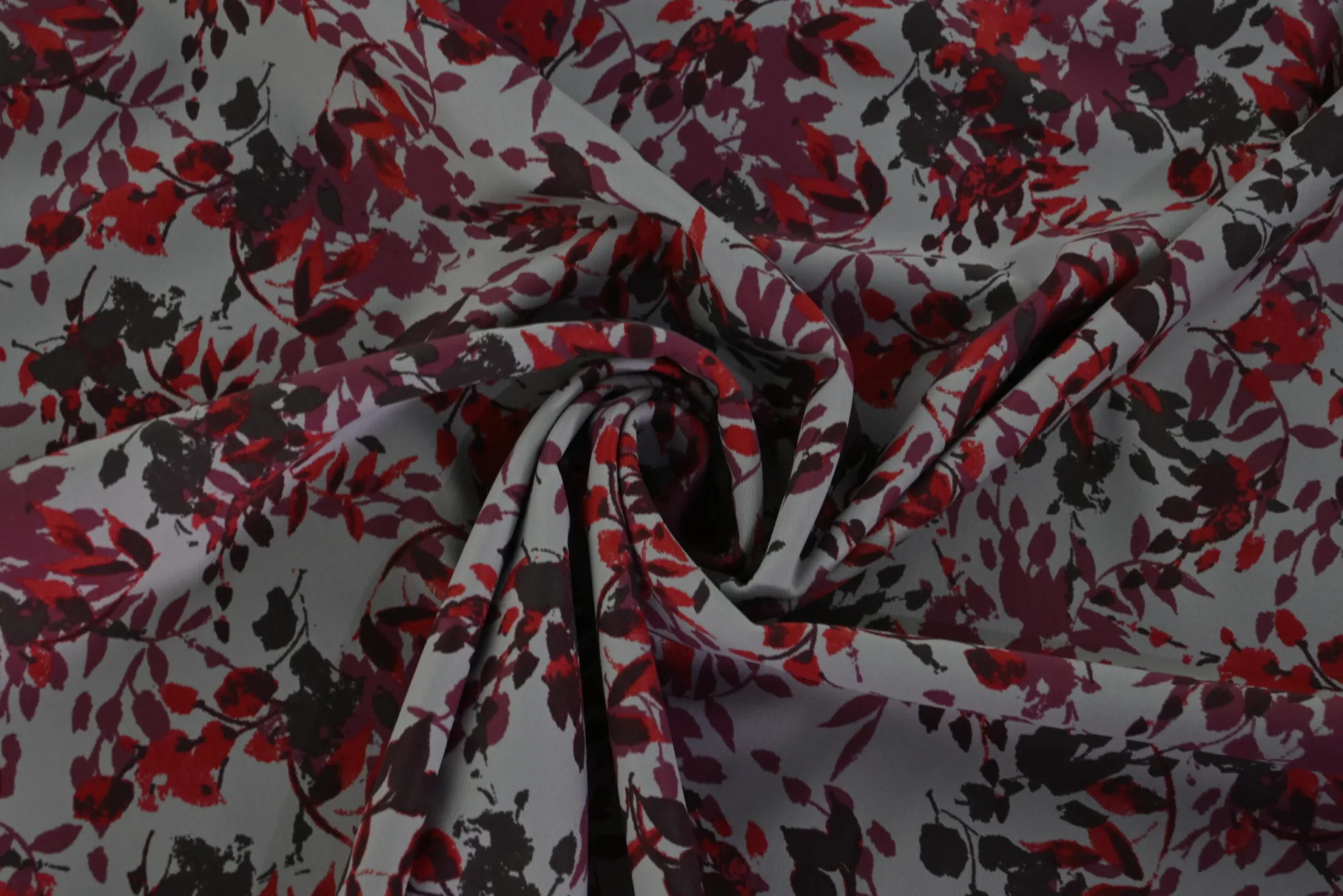 Lycra – Red / Wine red flower