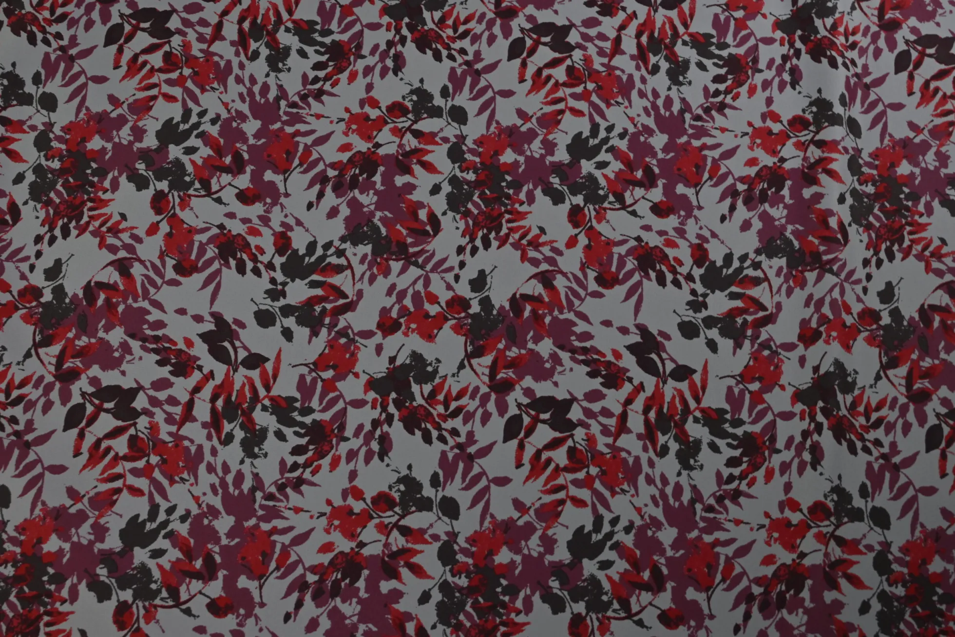 Lycra – Red / Wine red flower