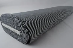 Lycra – Small stripes black & white
