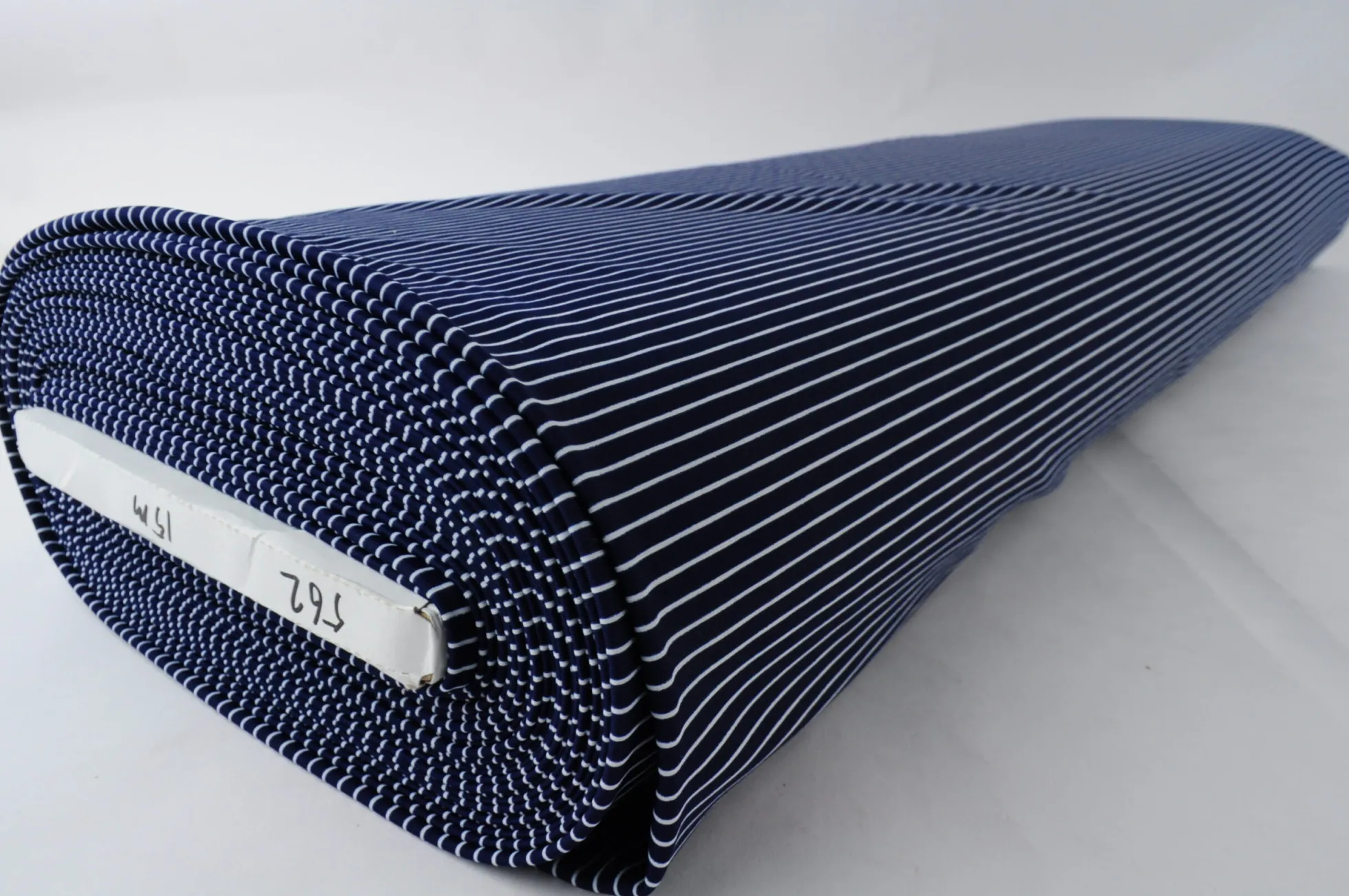 Lycra – Small stripes navy