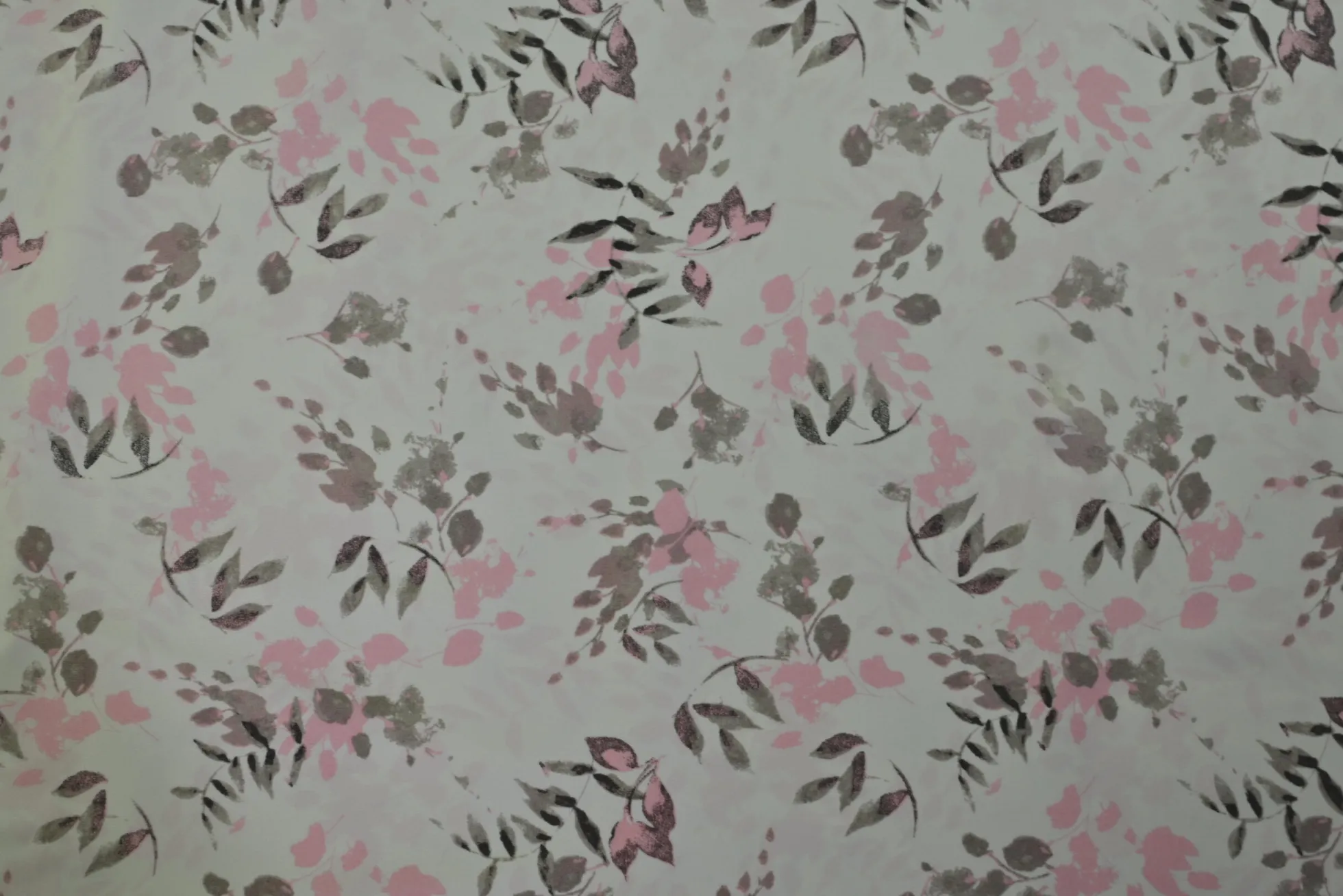 Lycra – Soft pink / Taupe flower
