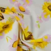 Lycra – Sunflower on white