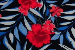 Lycra – Tropical blossom navy