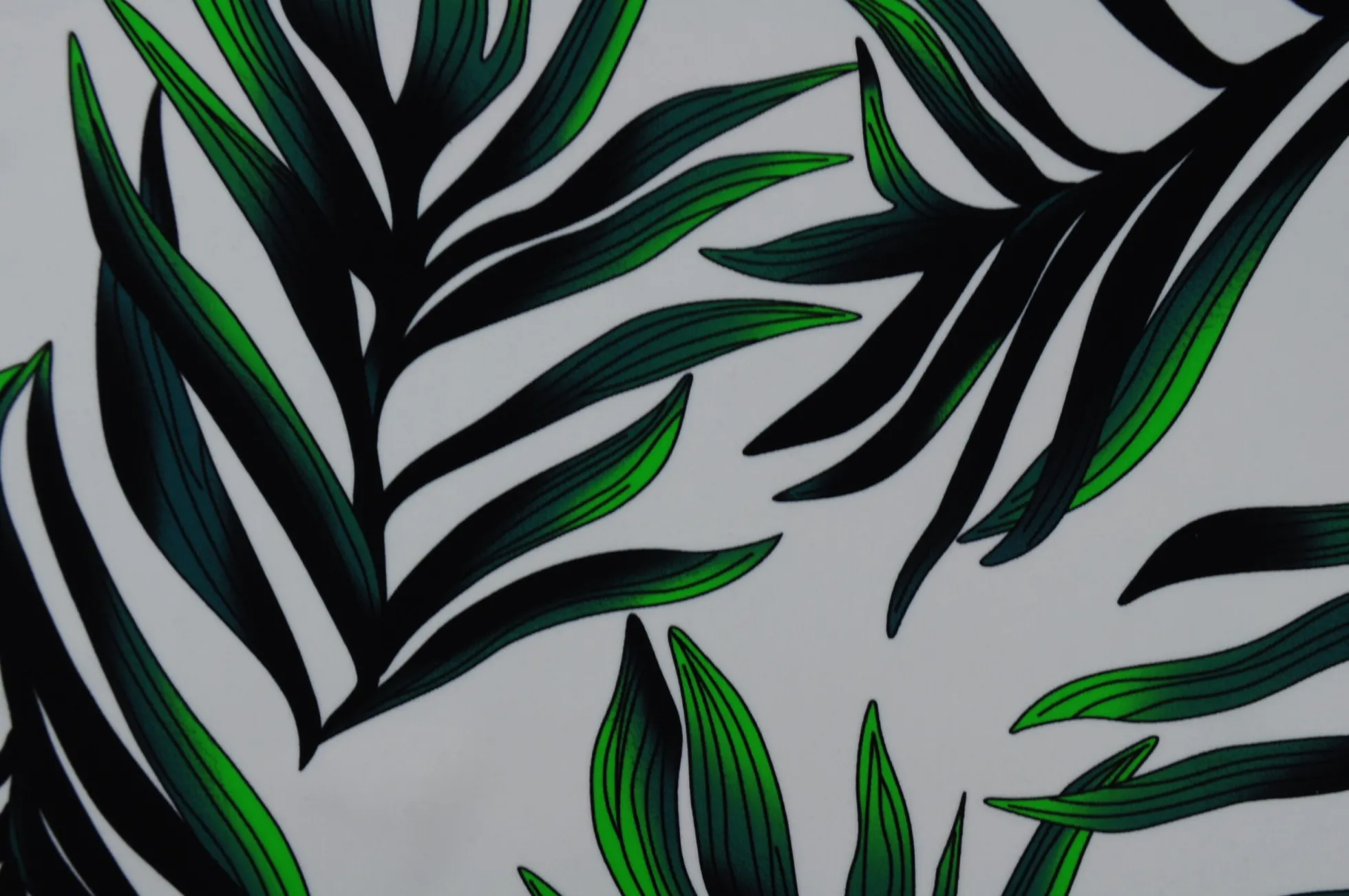 Lycra – Tropical green leaves