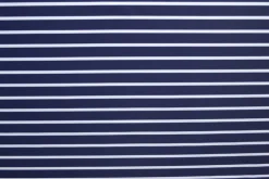 Lycra – White stripes on navy