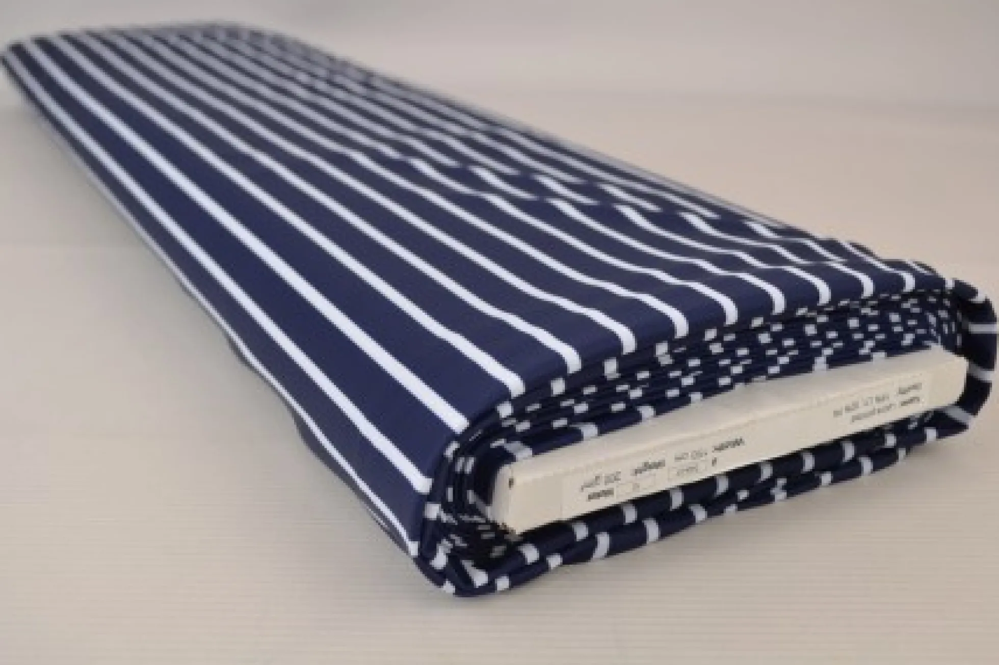 Lycra – White stripes on navy