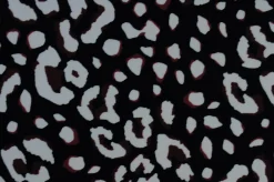 Lycra – Wild spots white & brown on black