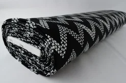 Lycra – Zigzag black & white