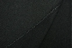 Mantelwol – Antraciet melange twill
