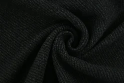 Mantelwol – Antraciet & zwart twill