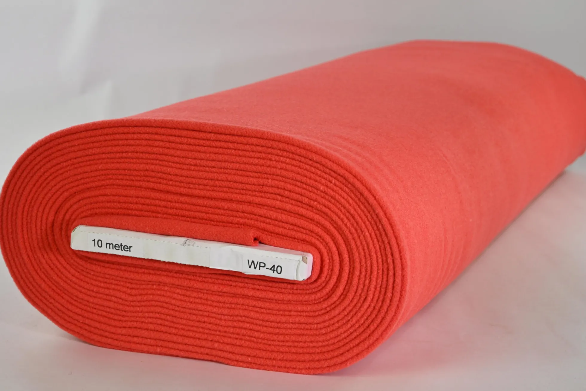 Mantelwol brushed – Donker oranje