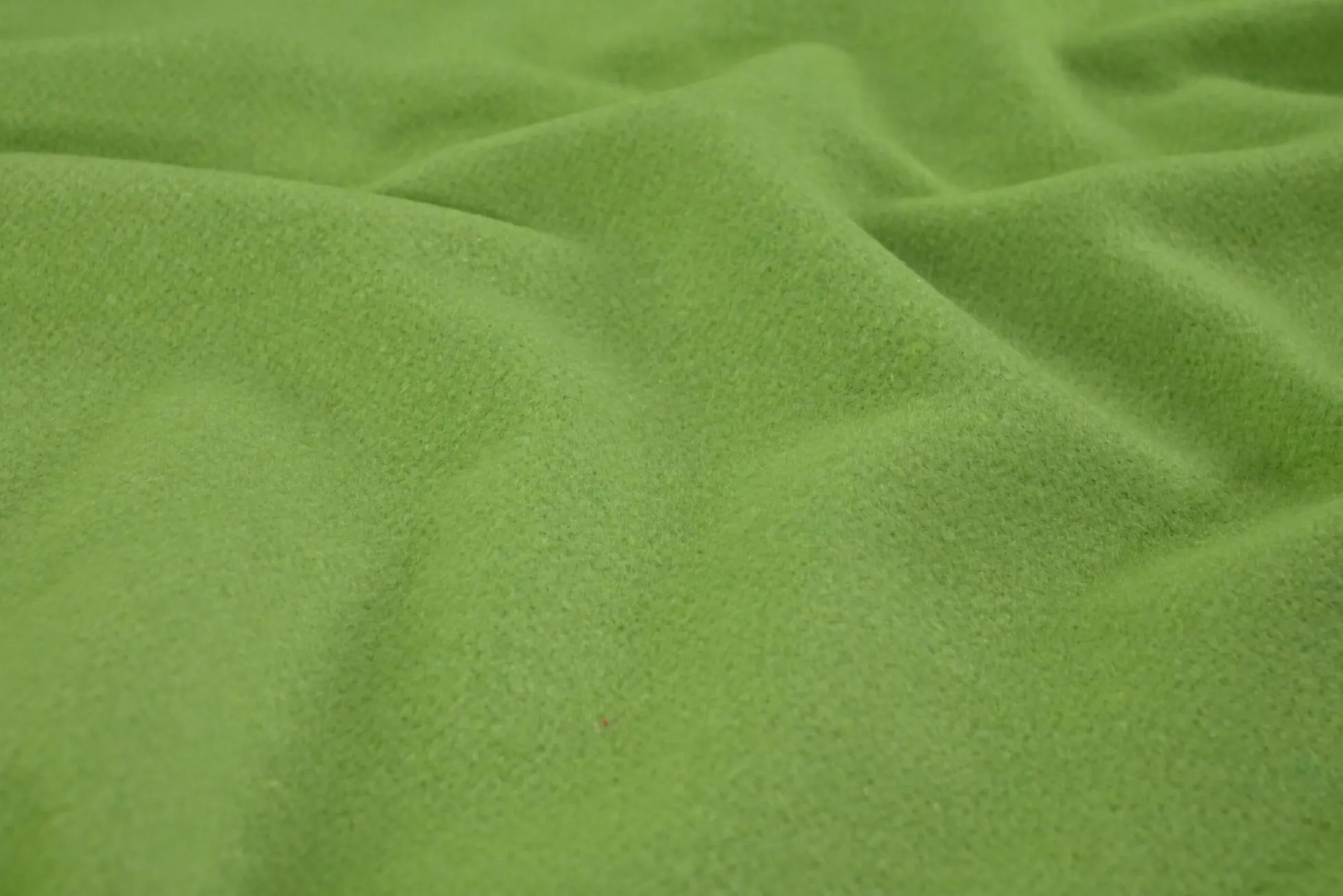 Mantelwol brushed – Grasgroen