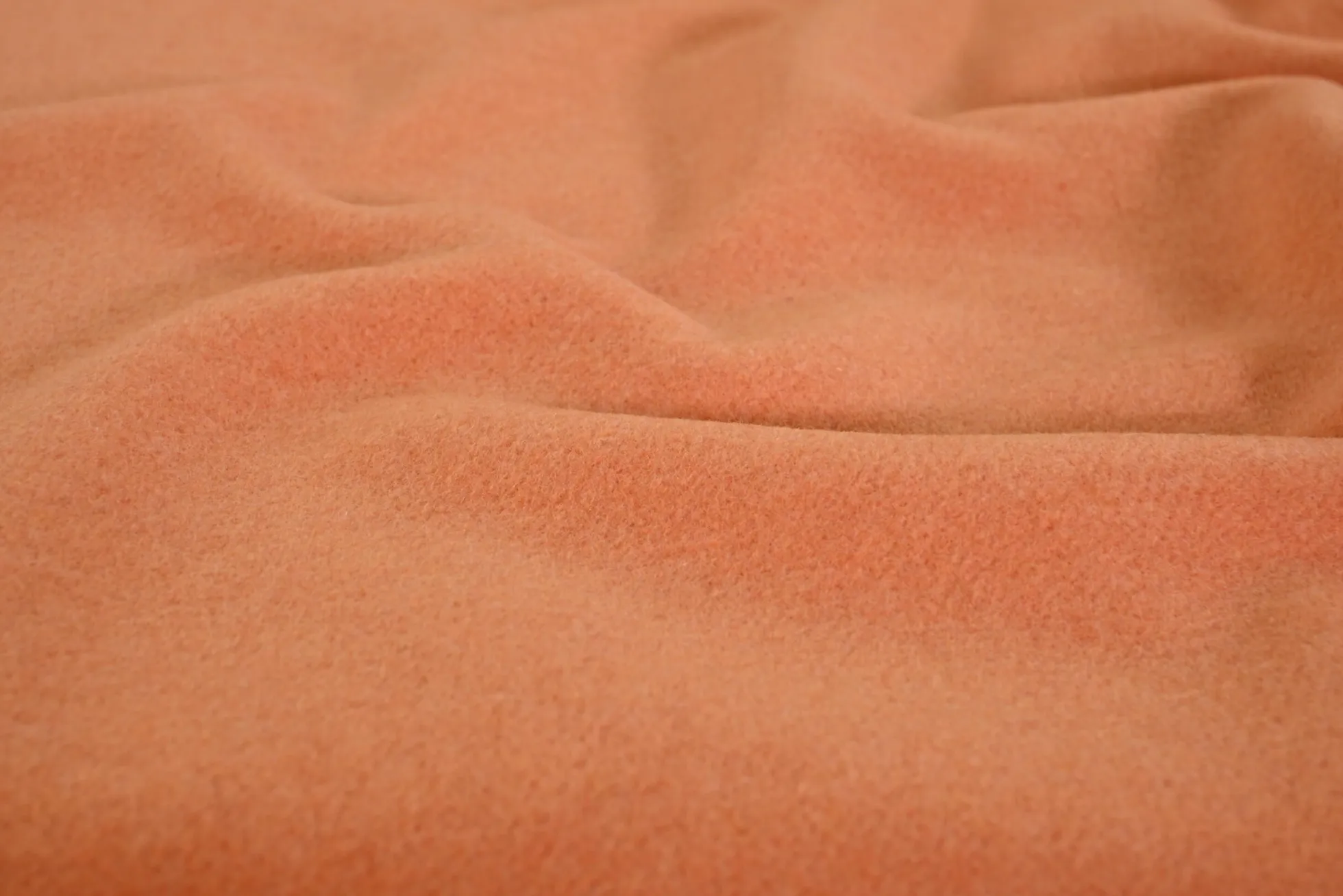 Mantelwol brushed – Oranje