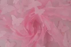 Mesh Butterfly – Roze geborduurd