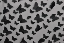 Mesh Butterfly – Zwart geborduurd