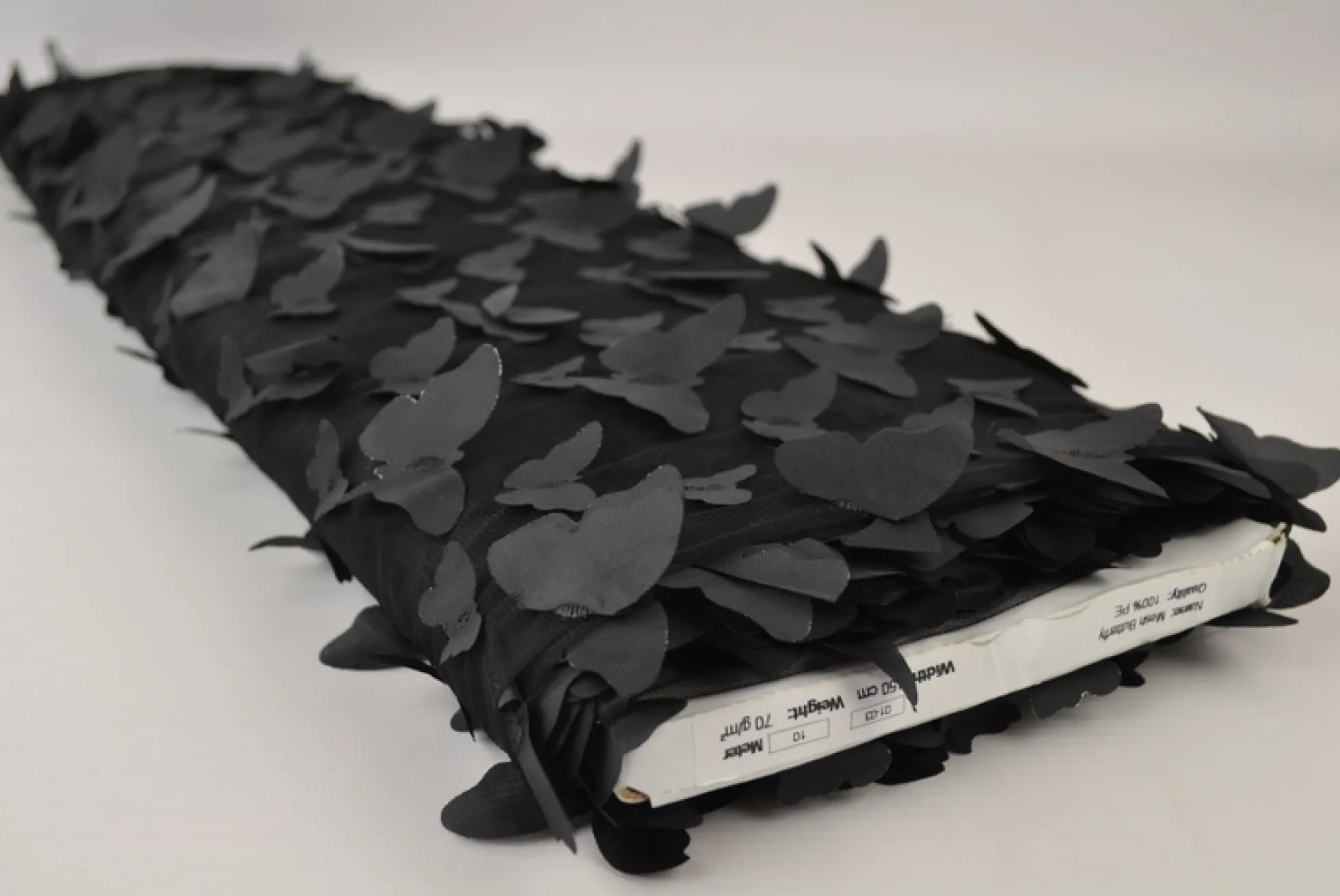 Mesh Butterfly – Zwart geborduurd