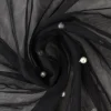 Mesh pearls – Zwart geborduurd