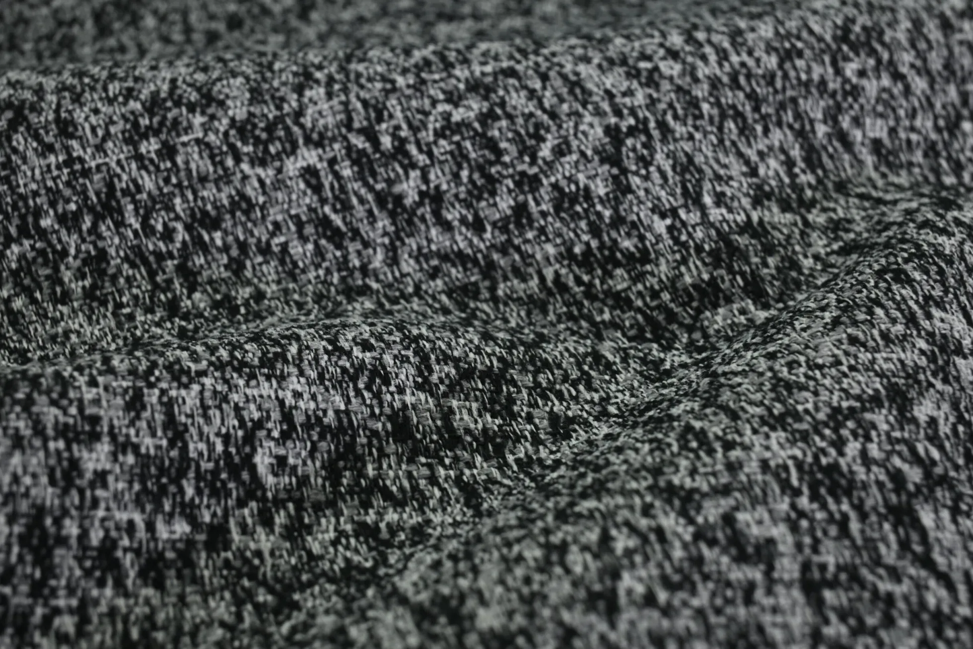 Meubelstof – Black / white melange