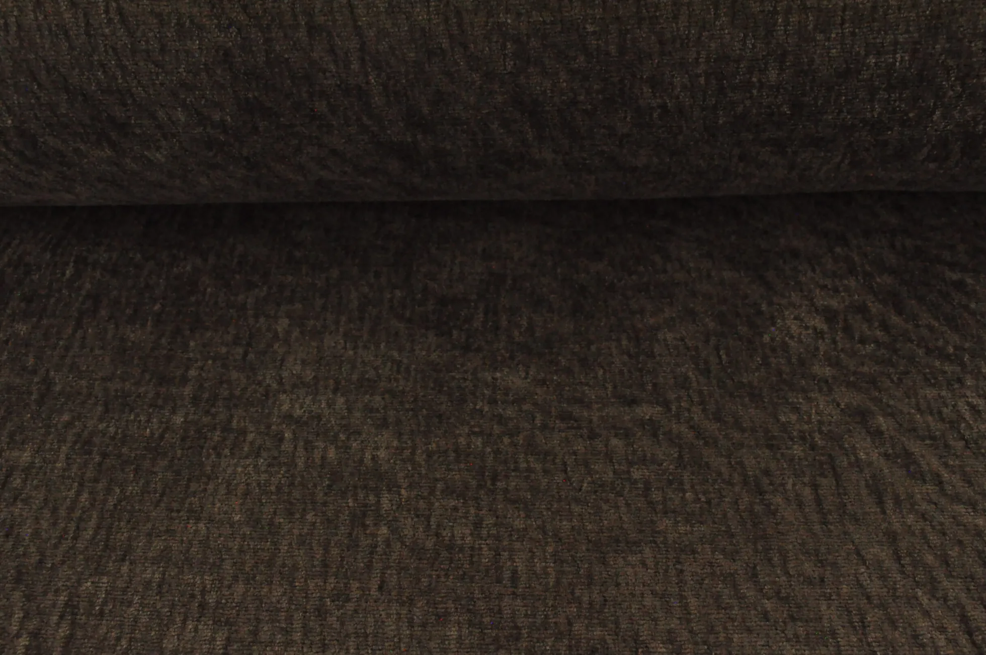 Meubelstof / Outdoor – Dark brown velours look