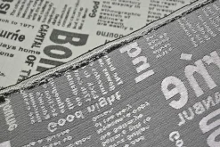 Meubelstof / Outdoor – Zilver ‘Good Time’ jacquard