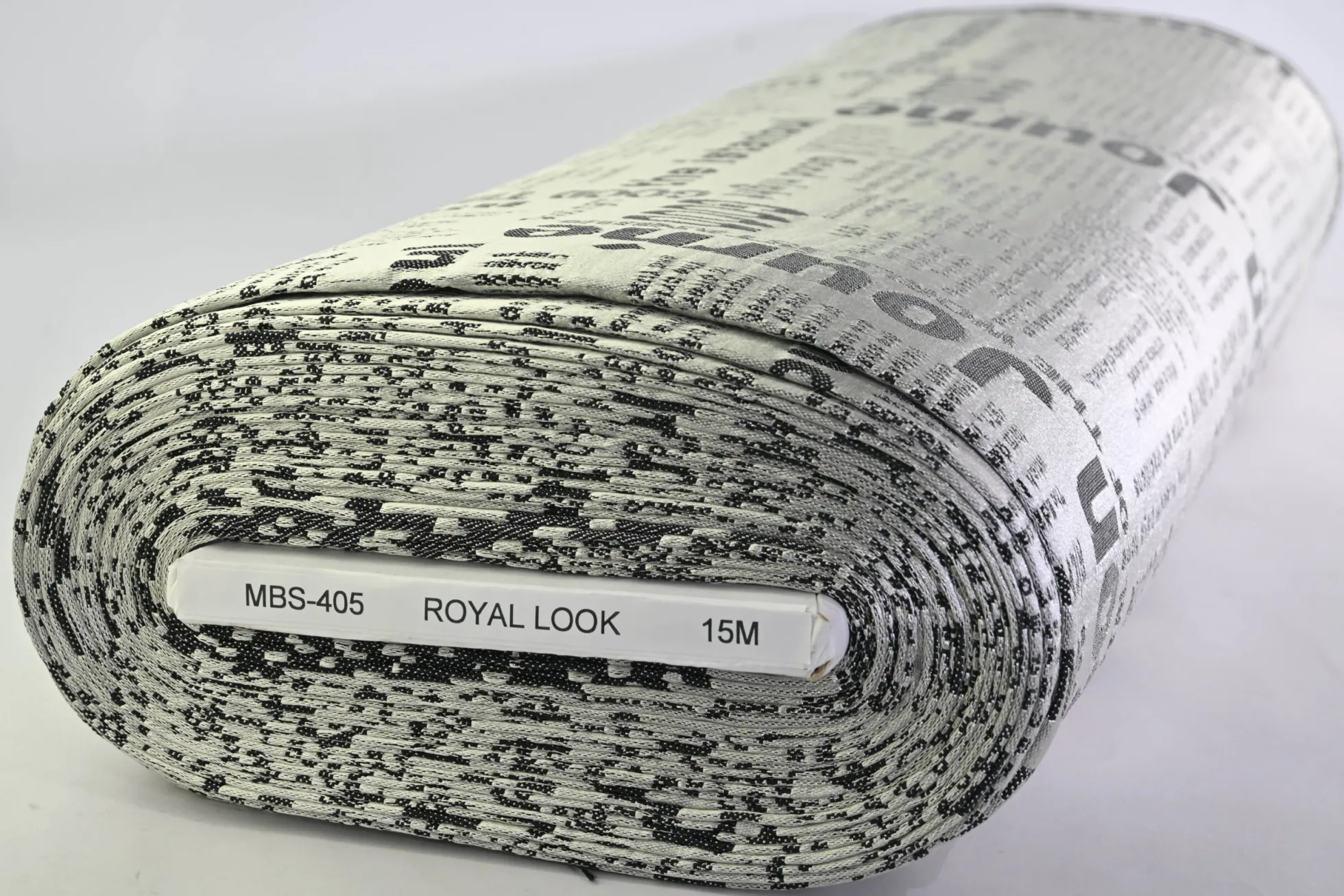 Meubelstof / Outdoor – Zilver ‘Good Time’ jacquard