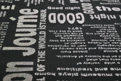 Meubelstof / Outdoor – Zwart ‘Good Time’ jacquard