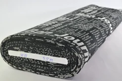 Meubelstof / Outdoor – Zwart ‘Good Time’ jacquard