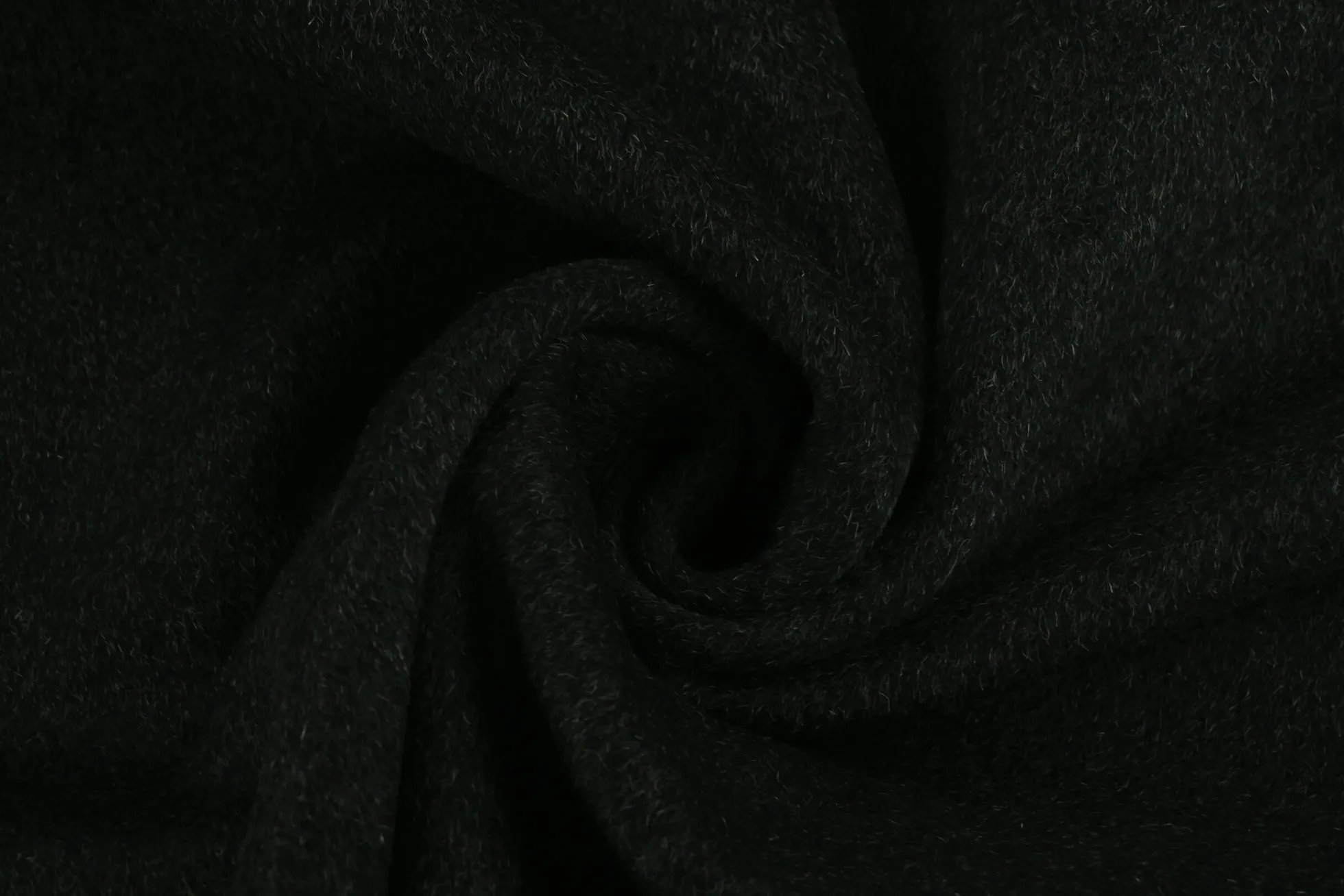 Mohair mantelwol – Donker antraciet deluxe