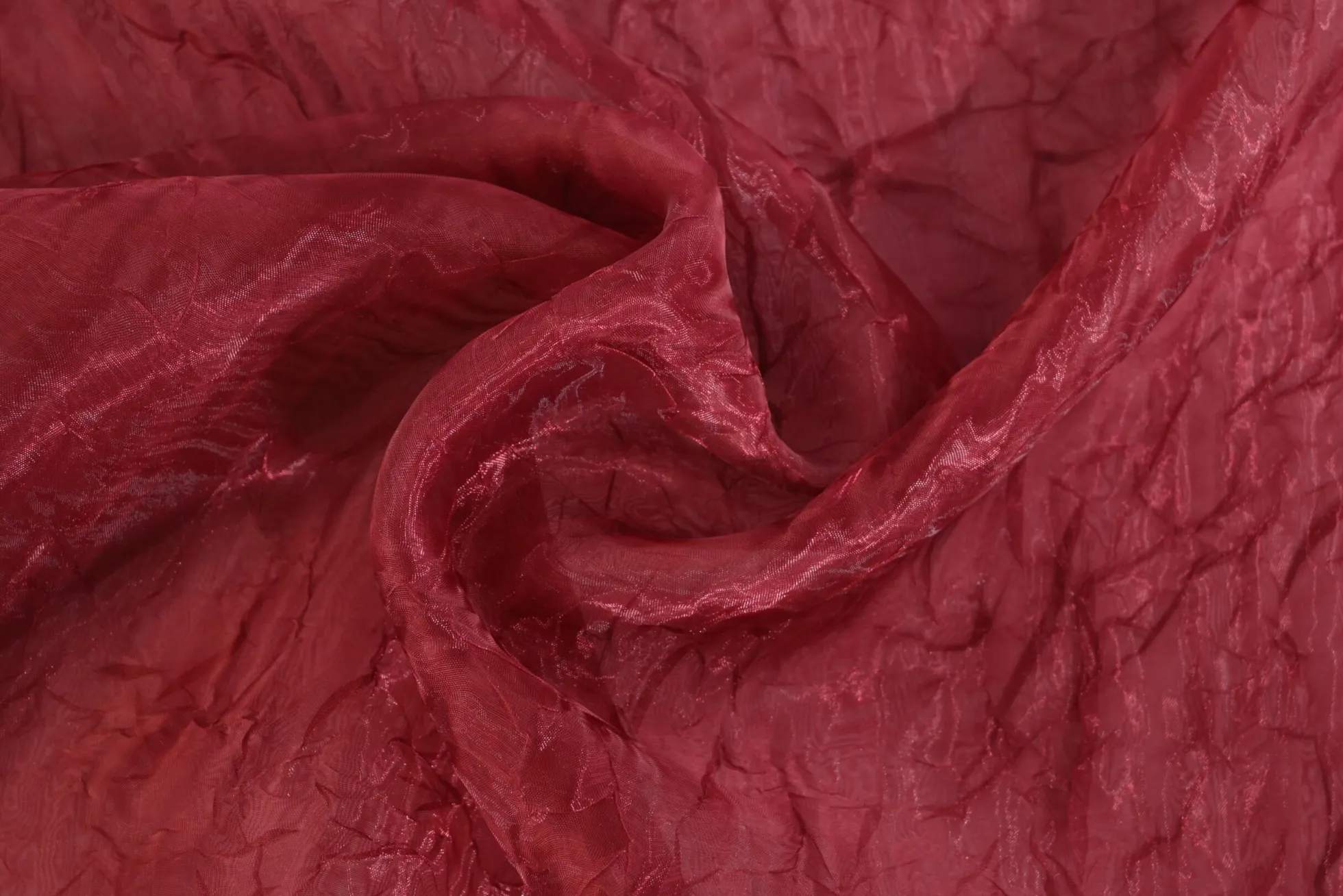 Organza crinkle – Bordeauxrood