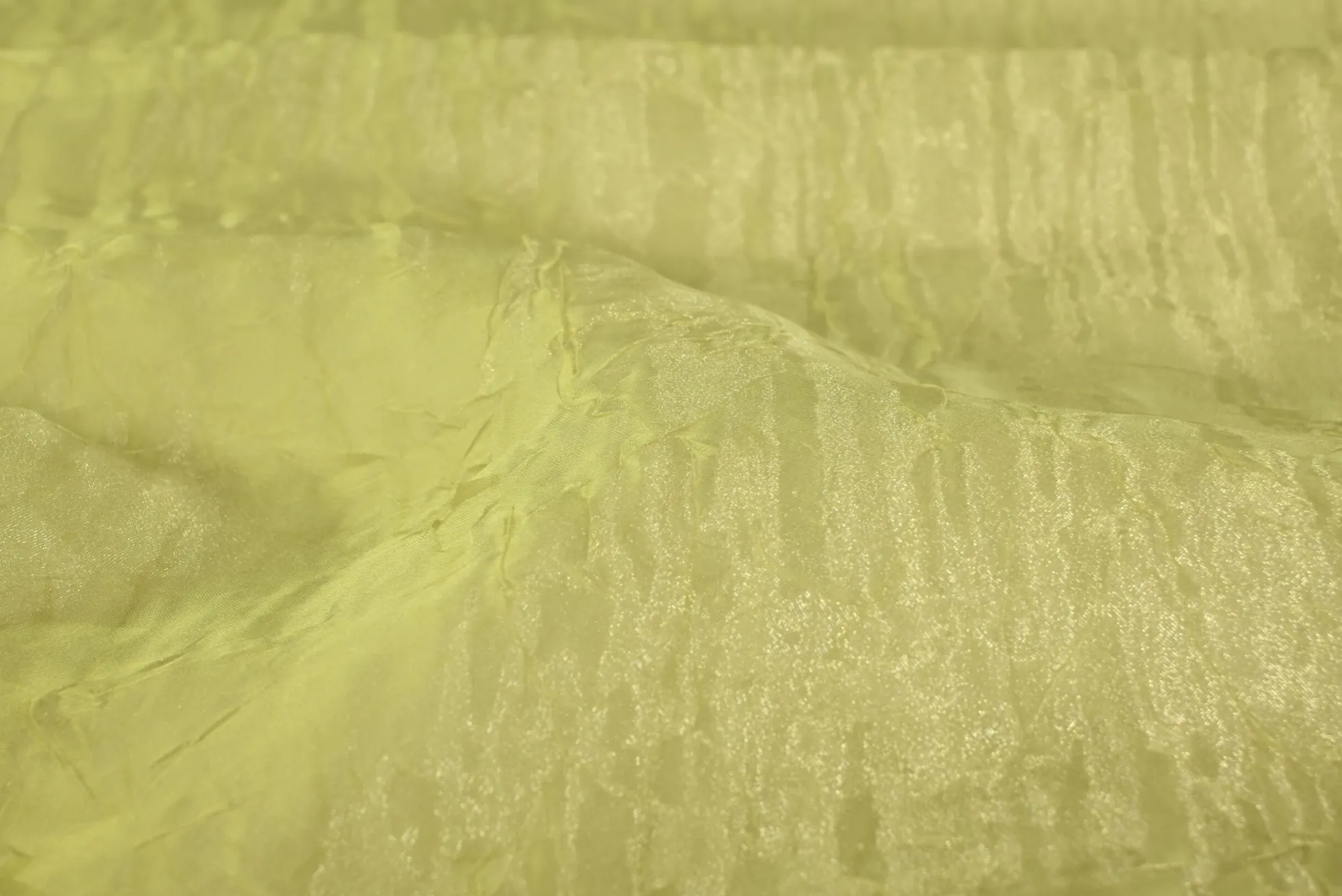 Organza crinkle – Donker limegroen