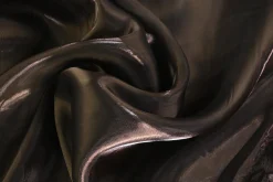Organza two-tone – Donkerbruin met legergroen
