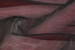 Organza two-tone – Donkerrood met zwart