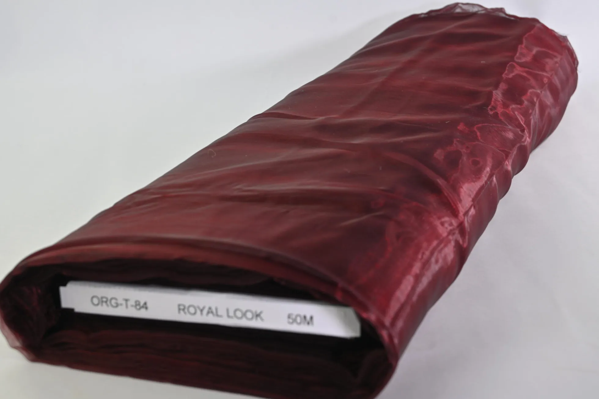 Organza two-tone – Donkerrood met zwart