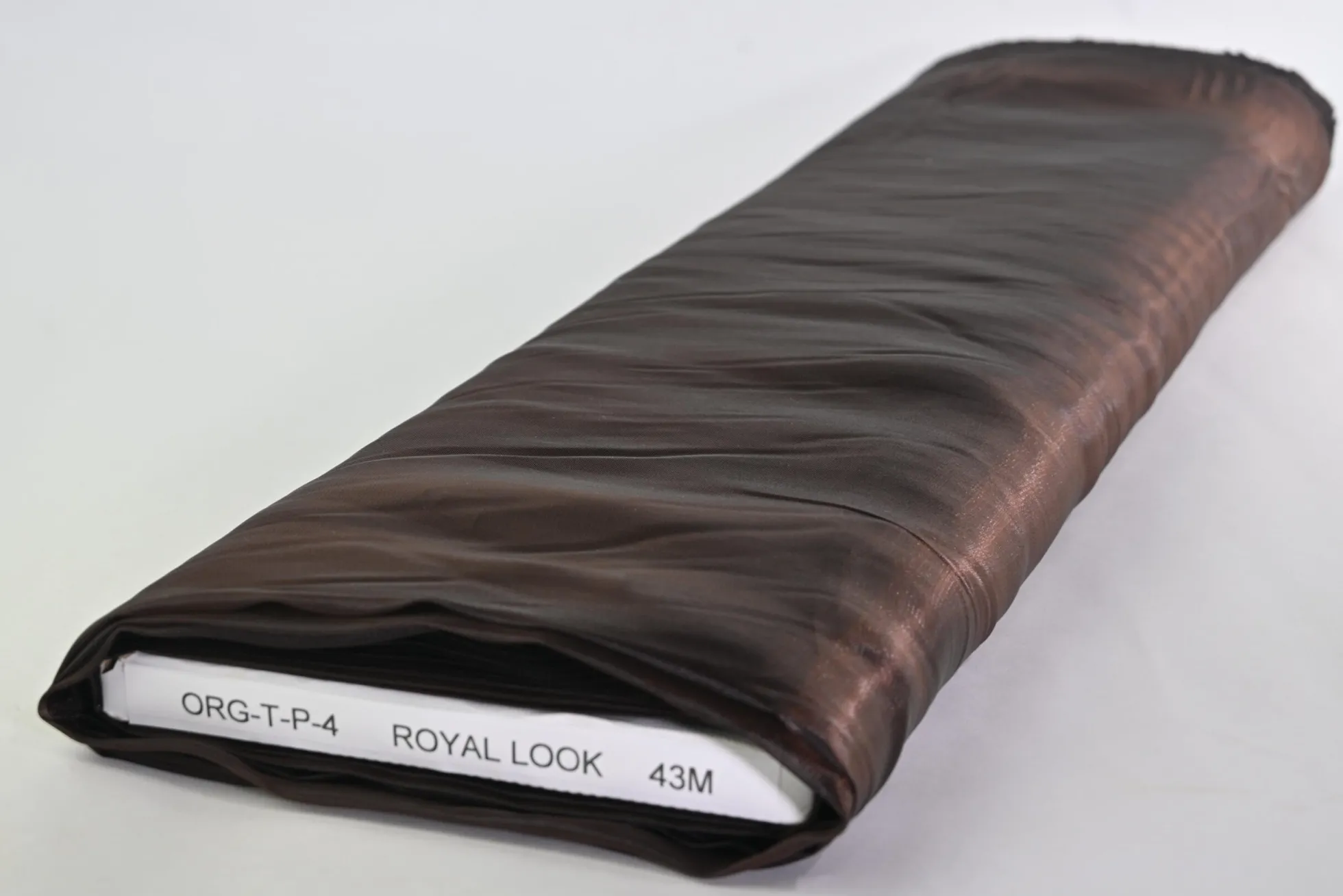 Organza two-tone – Kastanjebruin / zwart