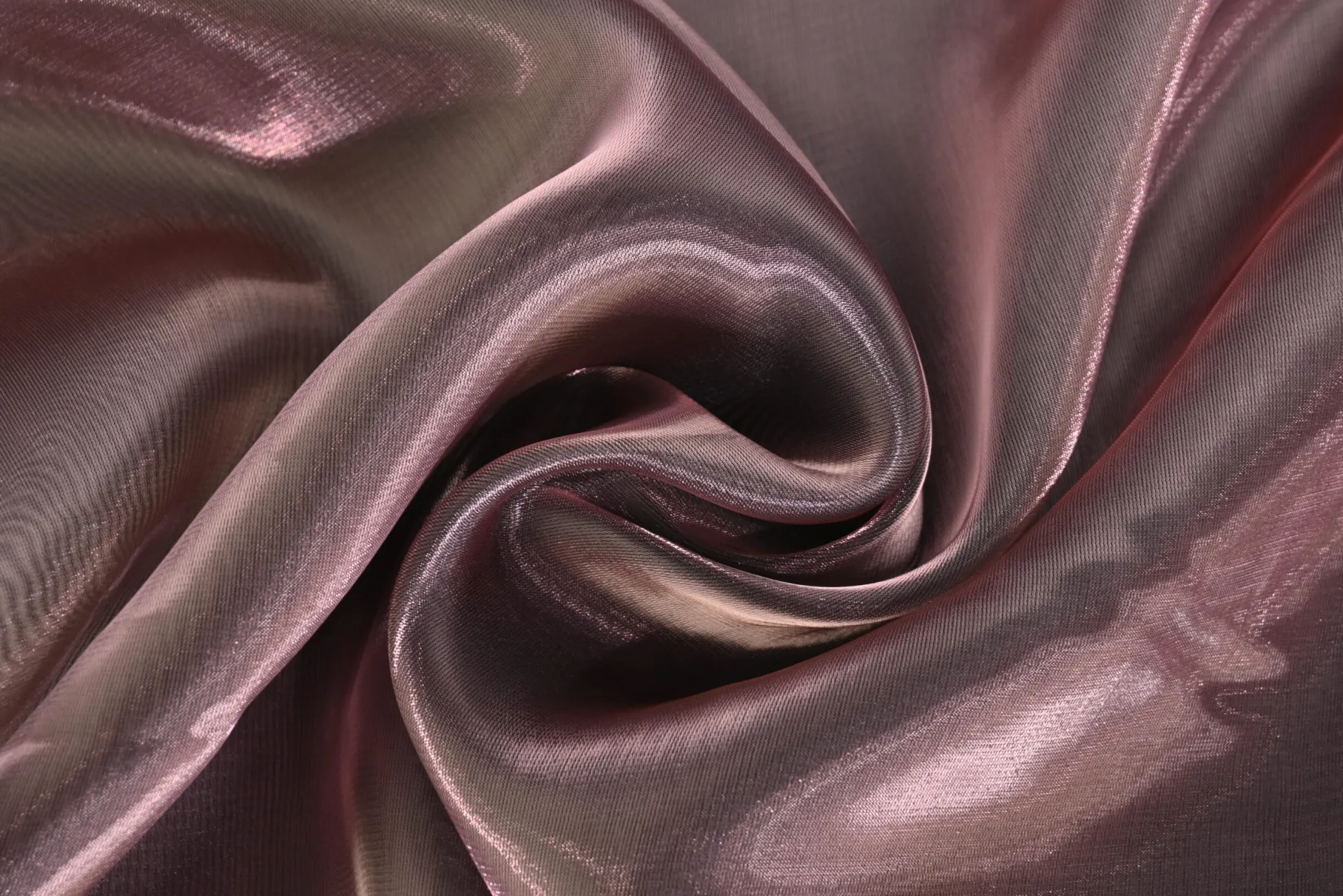 Organza two-tone – Oudpaars / zwart – Rol 46m x 150cm