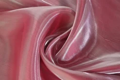 Organza two-tone – Wijnrood met zilver