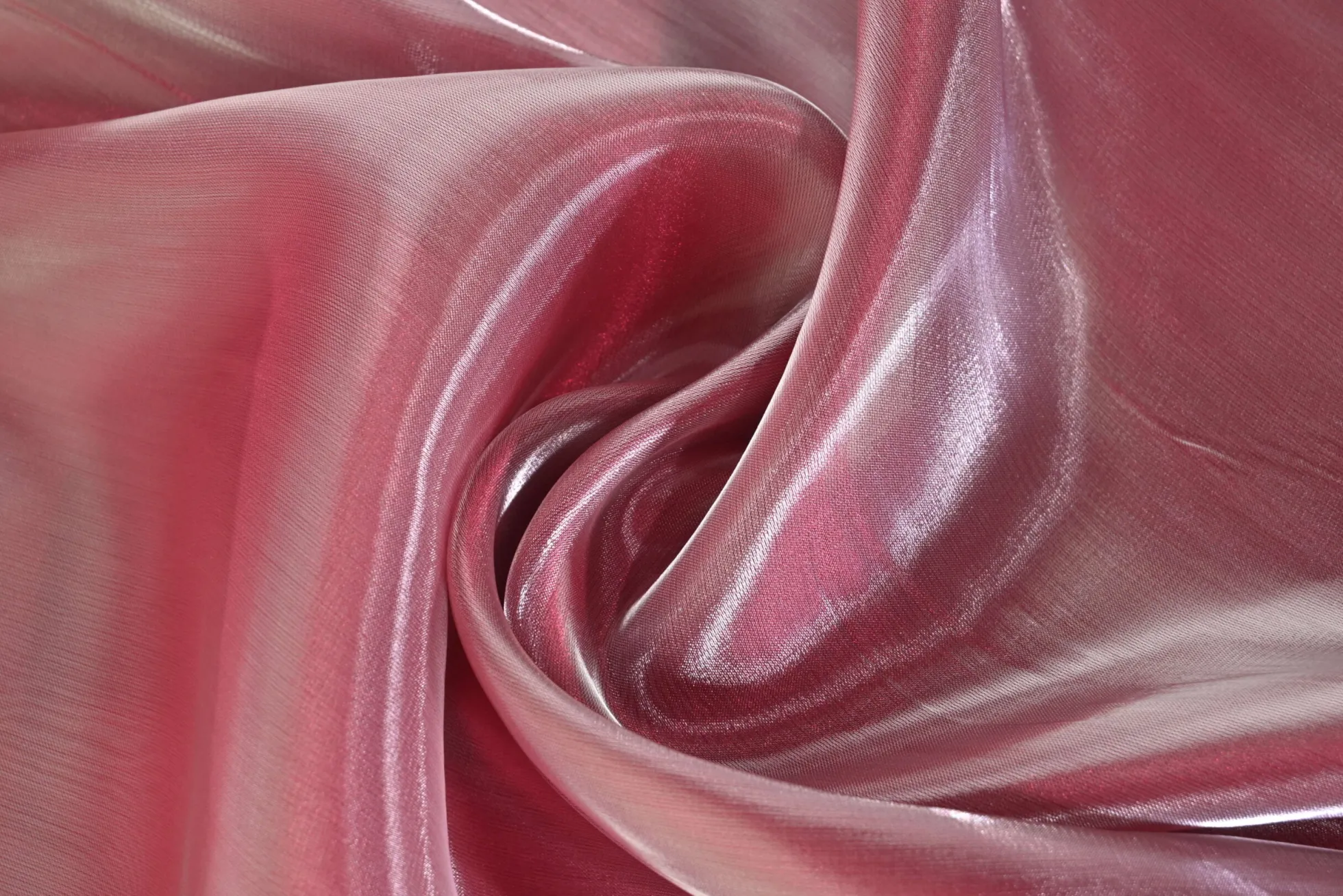 Organza two-tone – Wijnrood met zilver