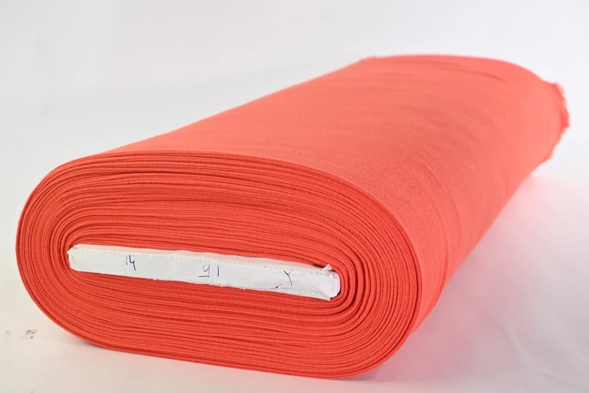 Rib jersey – Donker oranje