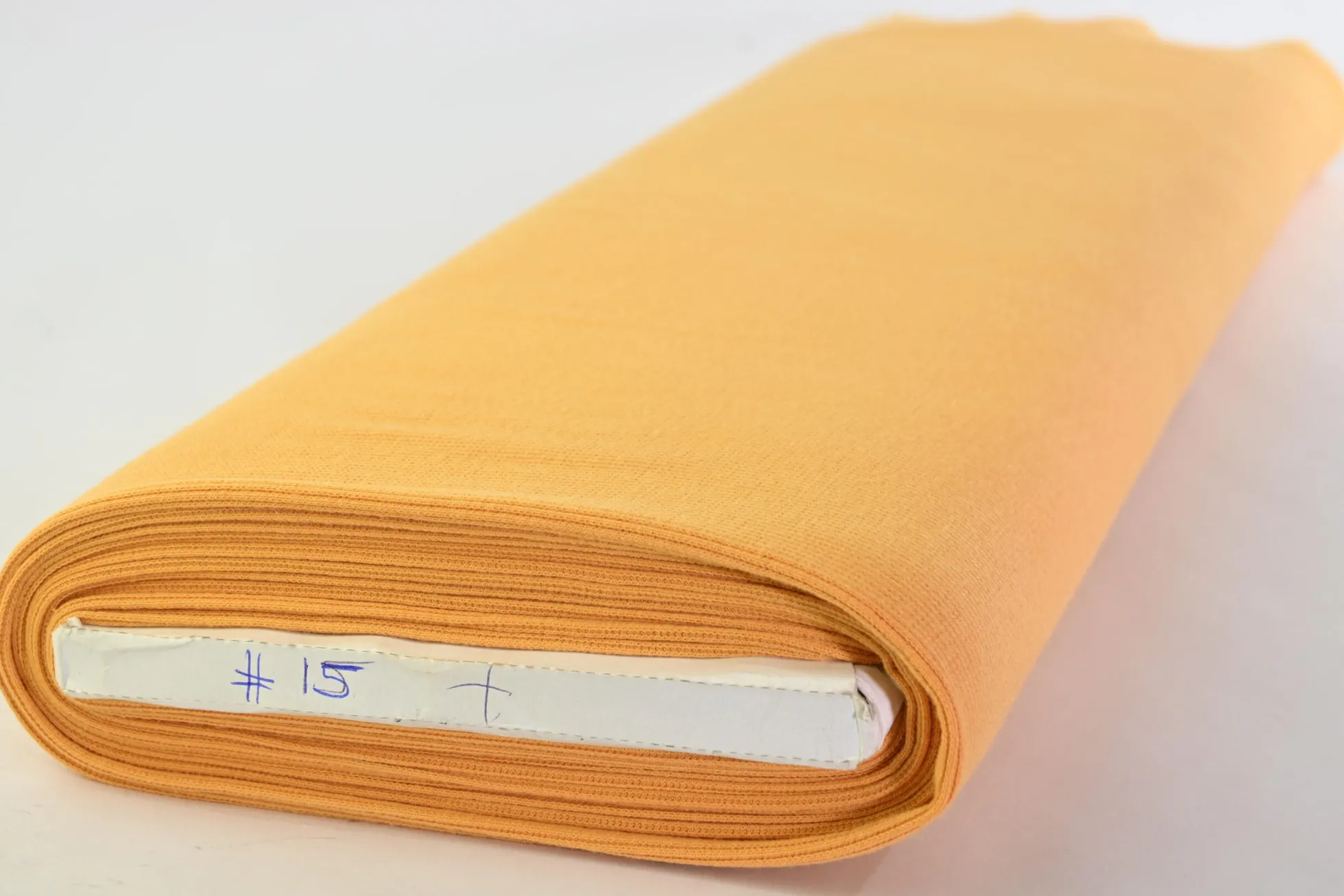 Rib jersey – Oker oranje