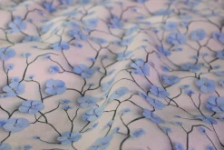 Scuba jogging – Light blue flowers