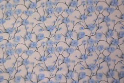Scuba jogging – Light blue flowers
