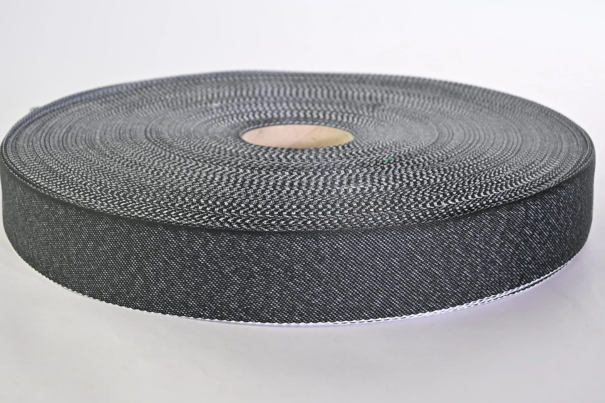 Singelband – Zwart jeanslook – 40mm